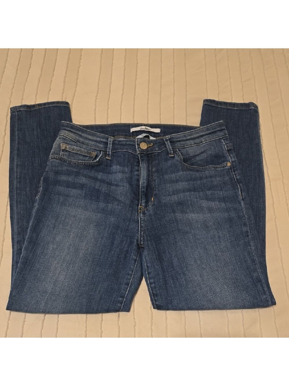 Sam Edelman The Stiletto High Rise Skinny Crop Jeans Stretch Blue 8 29